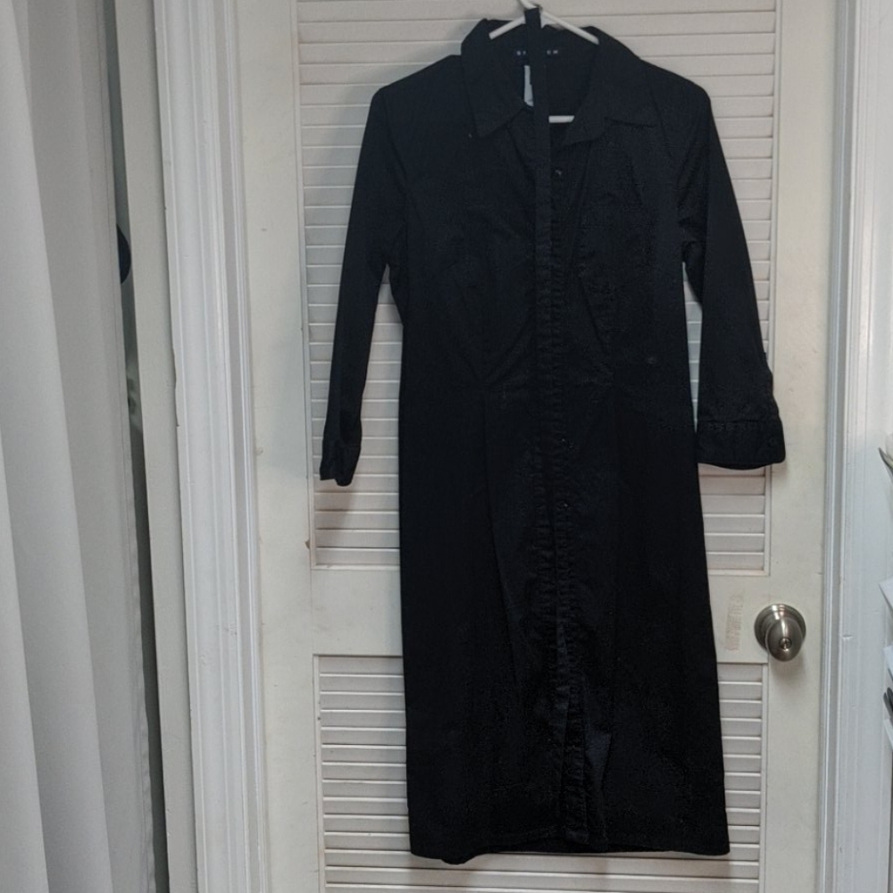 Gap Stretch Midi Button Down Dress - image 1